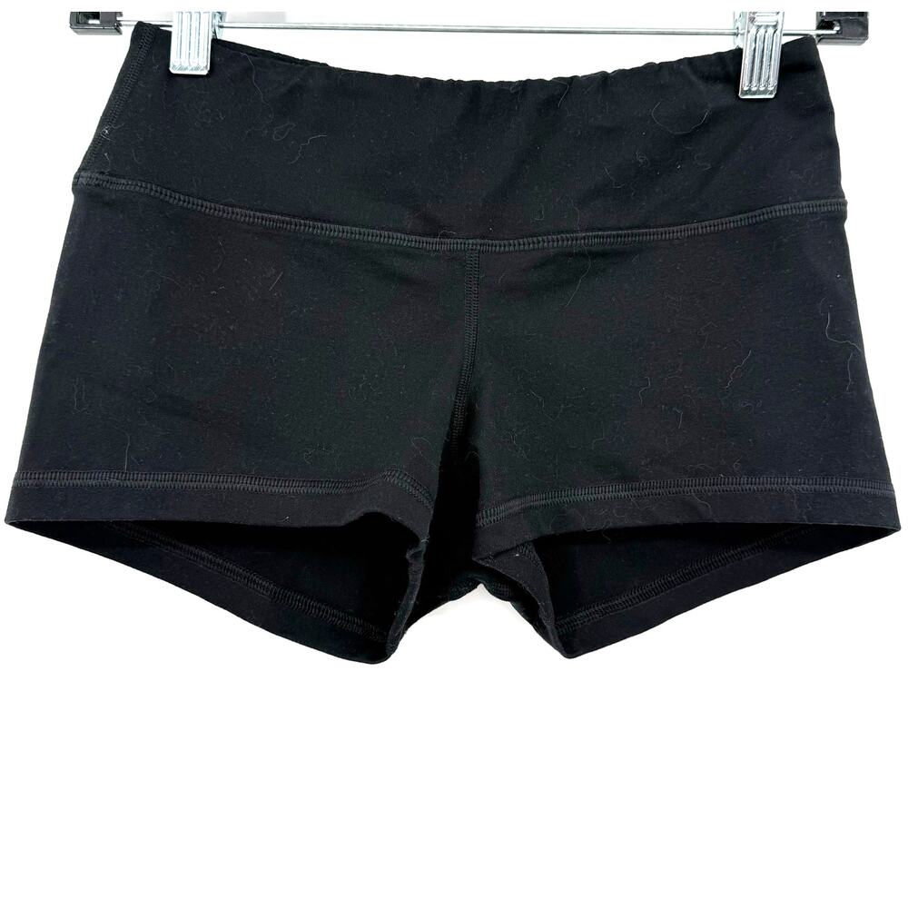Fleo Size Small Black Booty Shorts Athletic Athleisure Exercise Workout Crossfit